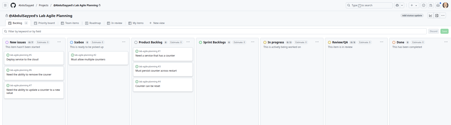Kanban Board Workflow