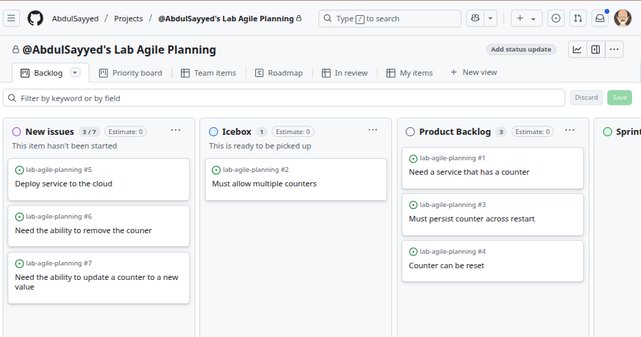 Product Backlog Prioritization