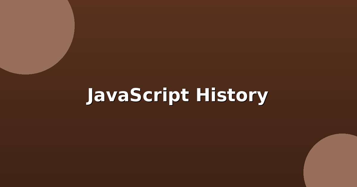 History of JavaScript