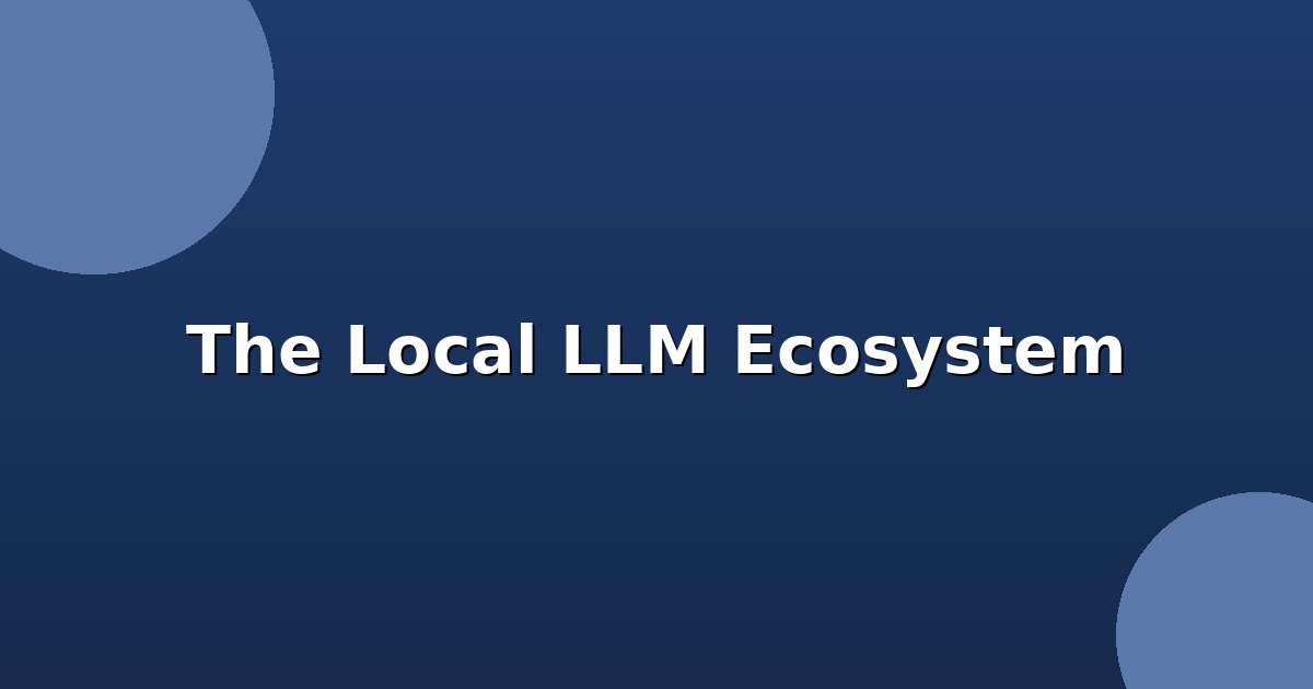 The Local LLM Ecosystem - Ollama vs LM Studio vs LocalAI
